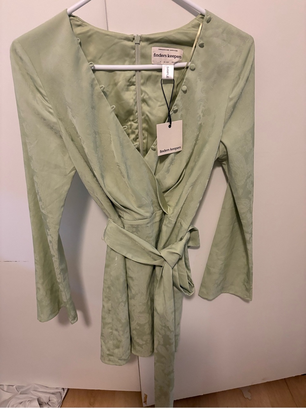 sundays Sage Green Adaline Mini Dress